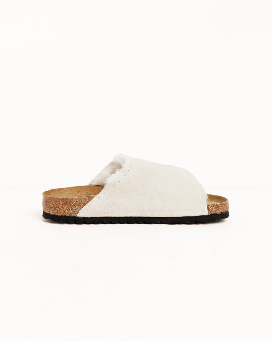 sandalias de piel de oveja solana de stüssy birkenstock