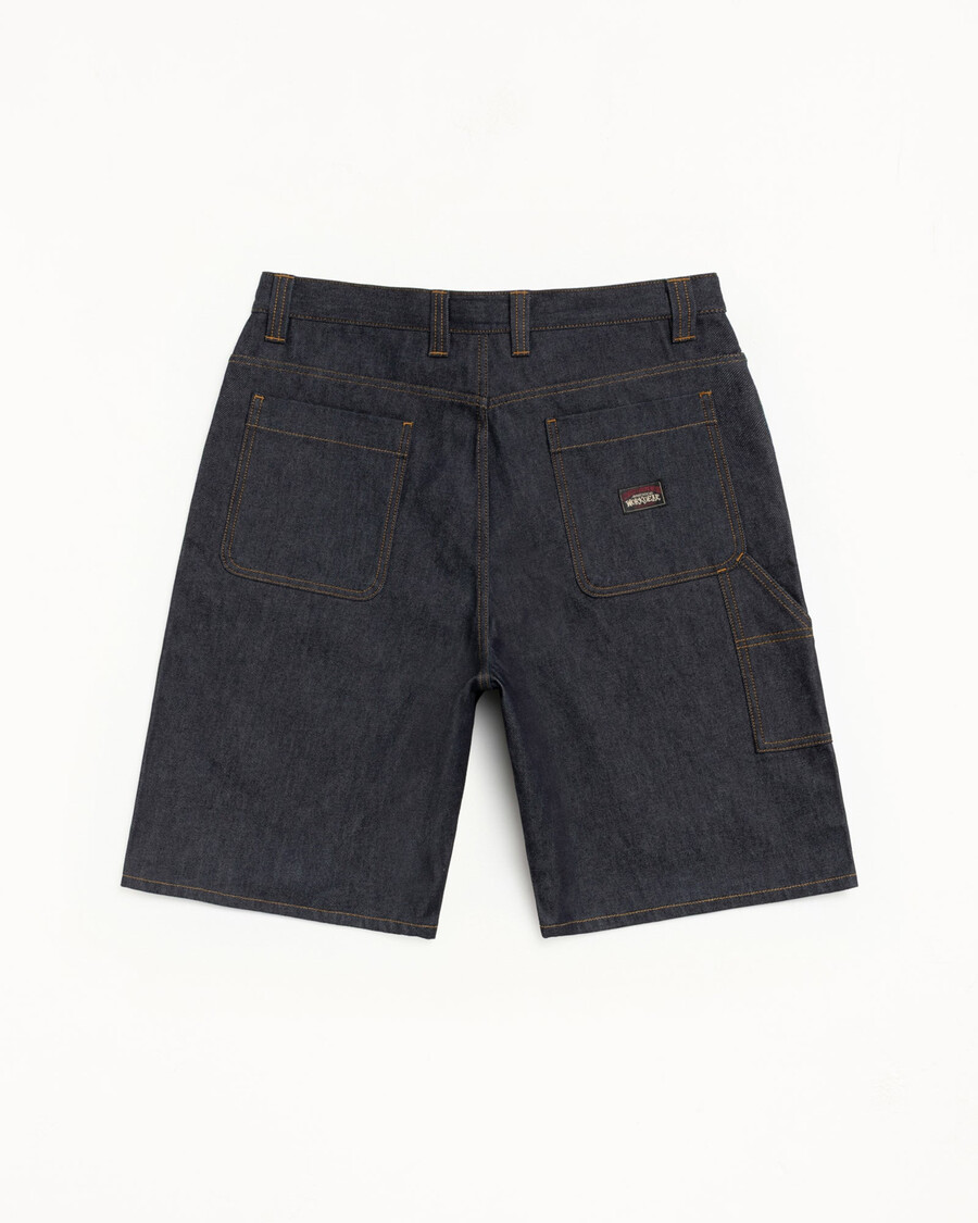 pantalón corto de trabajo de mezclilla cruda