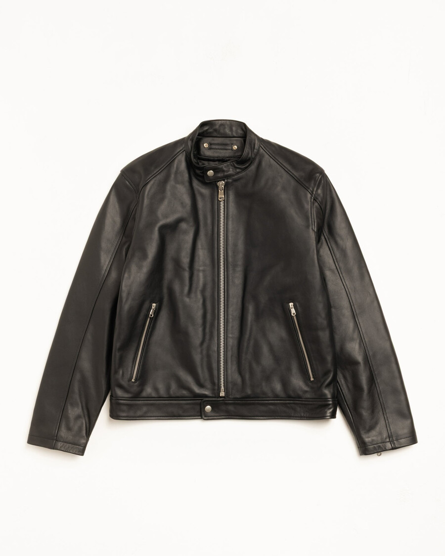 chaqueta de cuero cafe racer