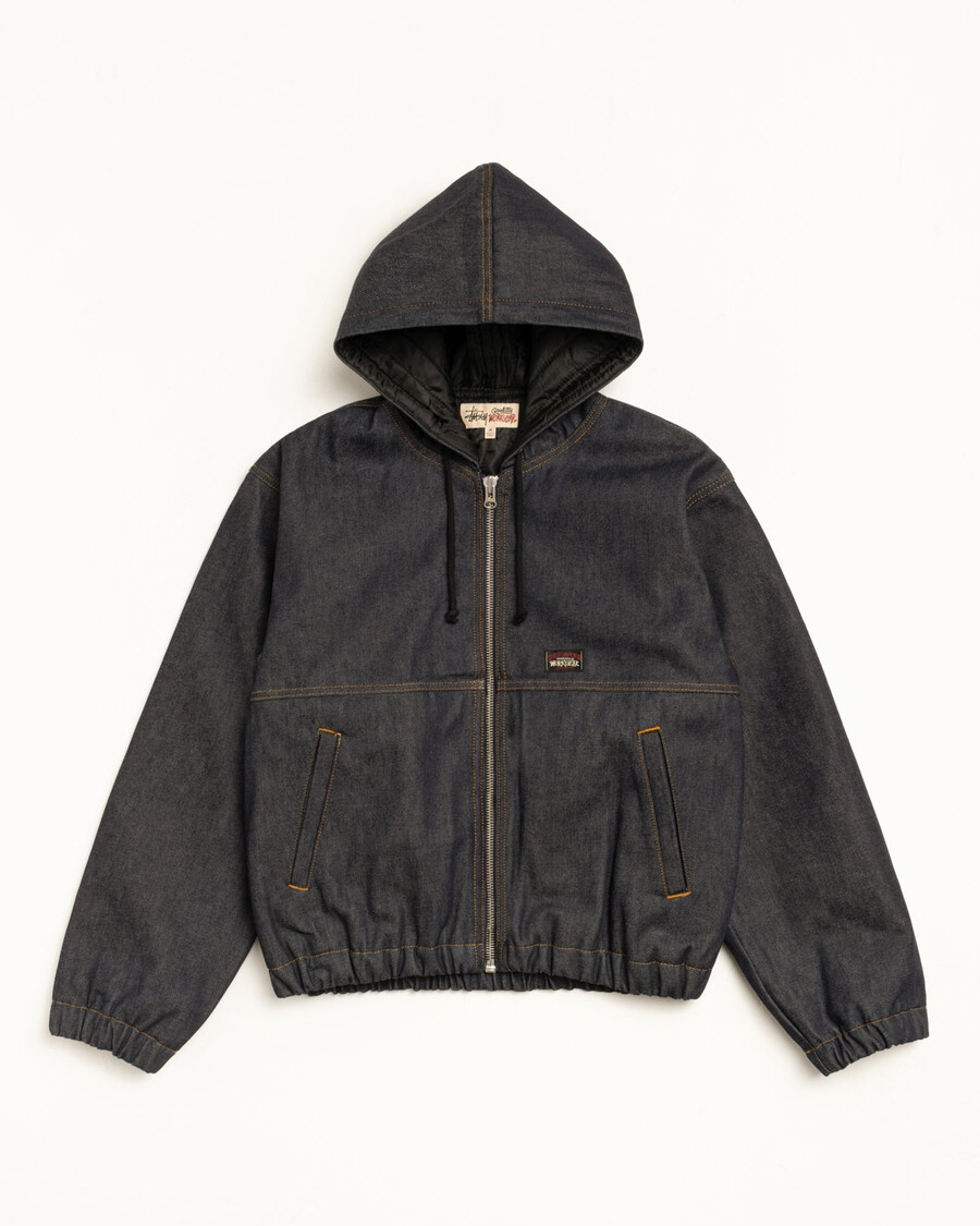 chaqueta de trabajo aislante de mezclilla cruda