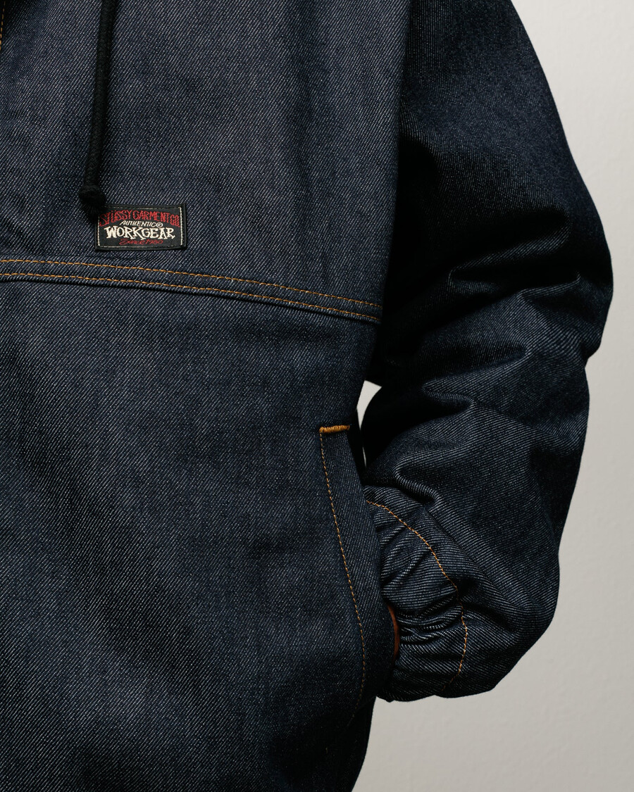 chaqueta de trabajo aislante de mezclilla cruda