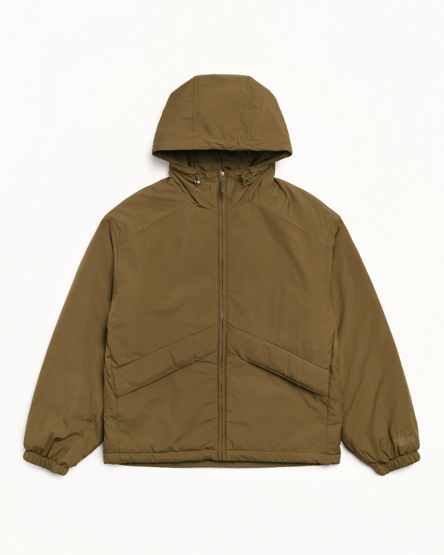 chaqueta con capucha aislante