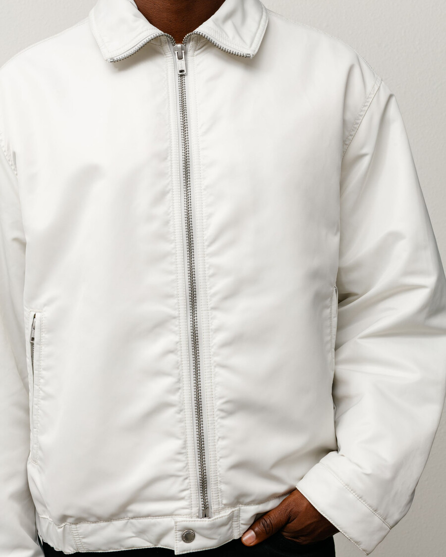 chaqueta con cremallera y forro de pelo