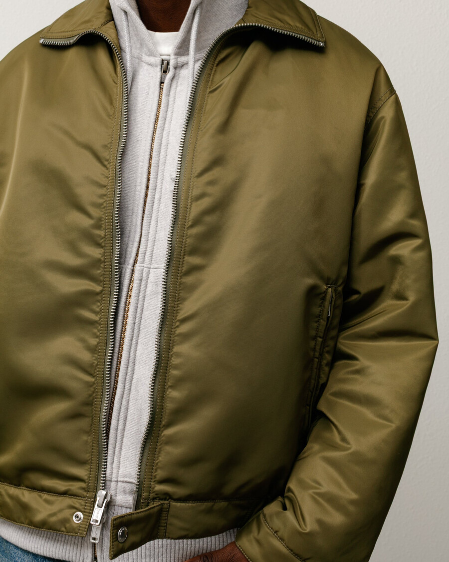 chaqueta con cremallera y forro de pelo