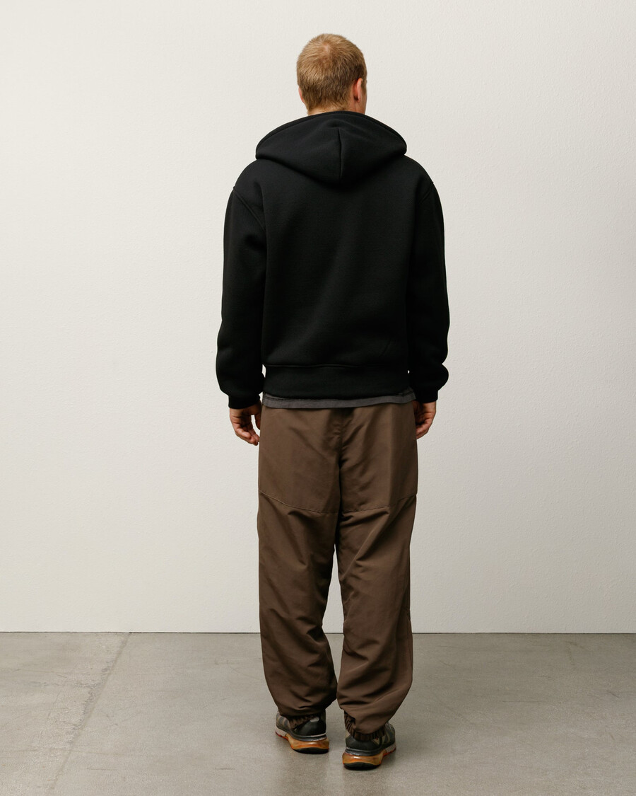 sudadera con capucha sherpa adherida