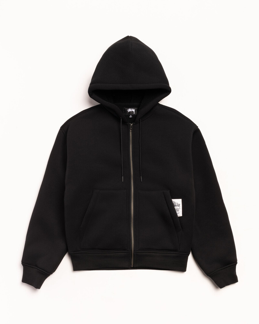 sudadera con capucha sherpa adherida