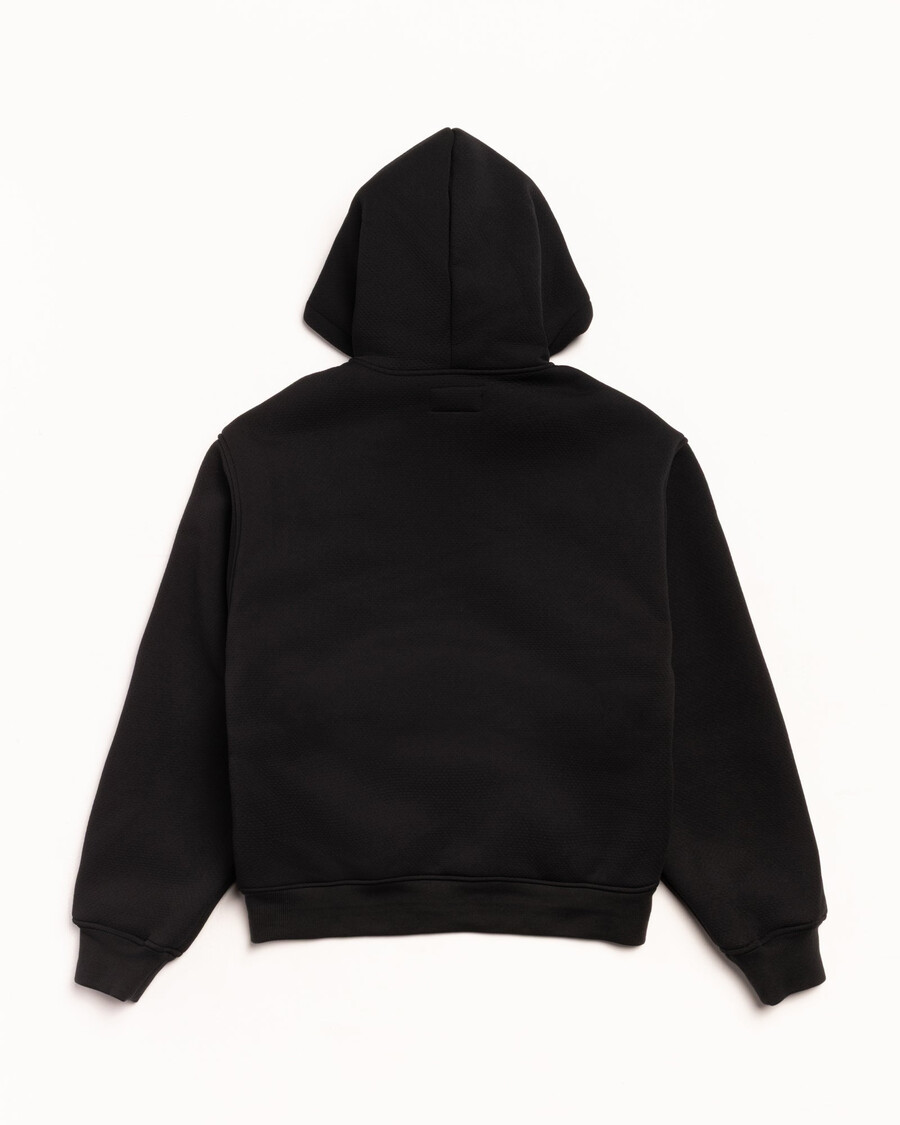 sudadera con capucha sherpa adherida