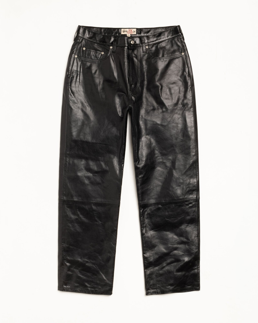 nuevo pantalón clásico de cuero
