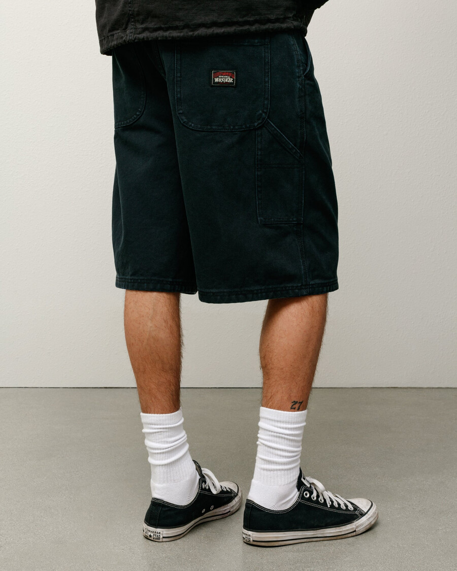 pantalón corto de trabajo de lona lavada