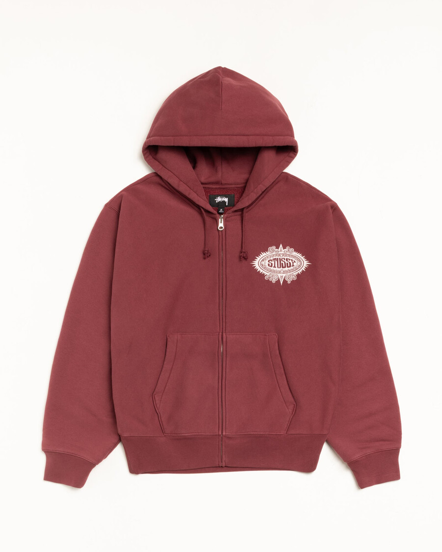 sudadera con capucha y cremallera mantra