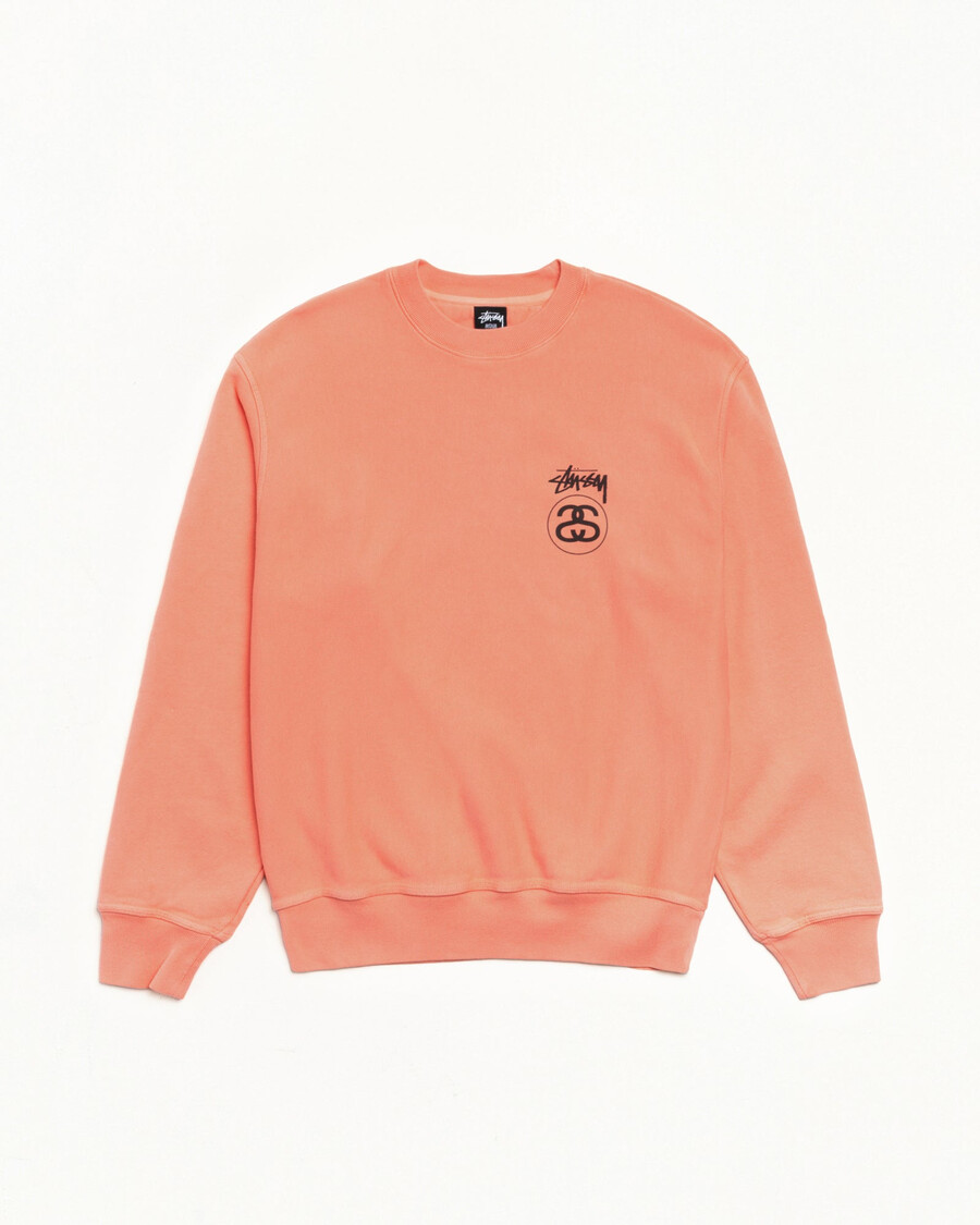 stock link crew teñido con pigmentos