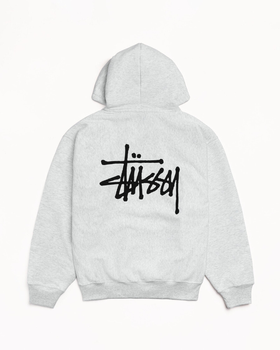 sudadera básica con capucha stüssy