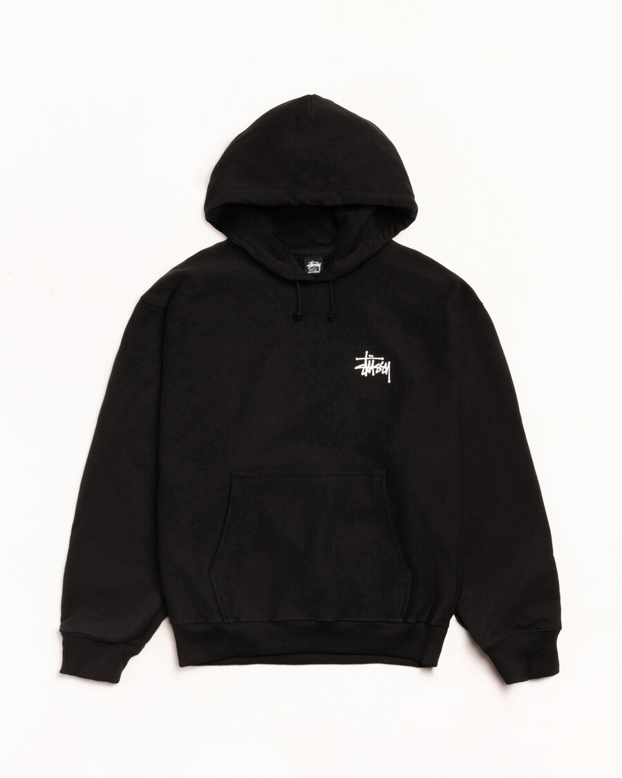 sudadera básica con capucha stüssy