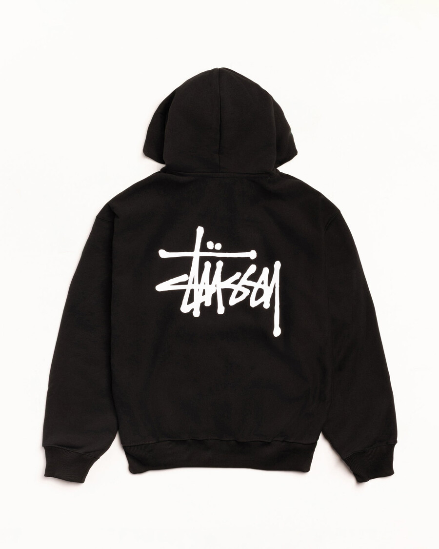 sudadera básica con capucha stüssy