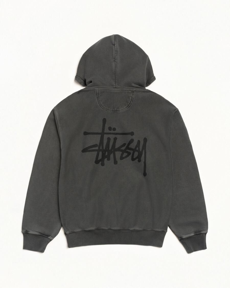 sudadera básica stüssy teñida con pigmentos