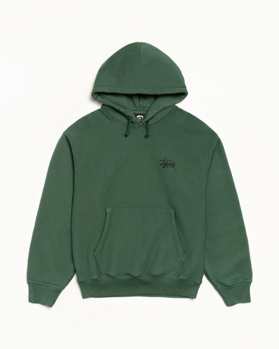 sudadera básica stüssy teñida con pigmentos