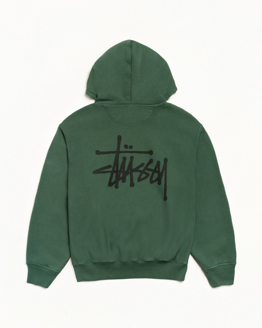 sudadera básica stüssy teñida con pigmentos