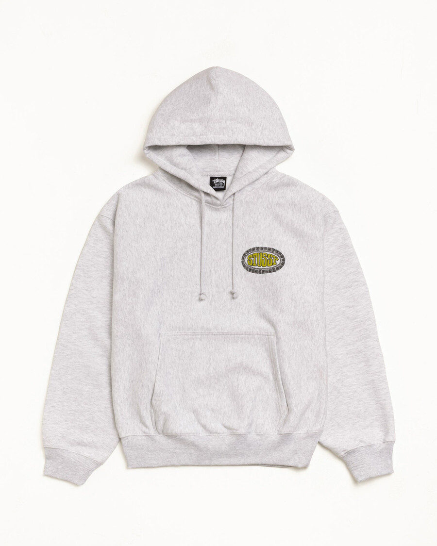 sudadera con capucha de mosaico ovalado