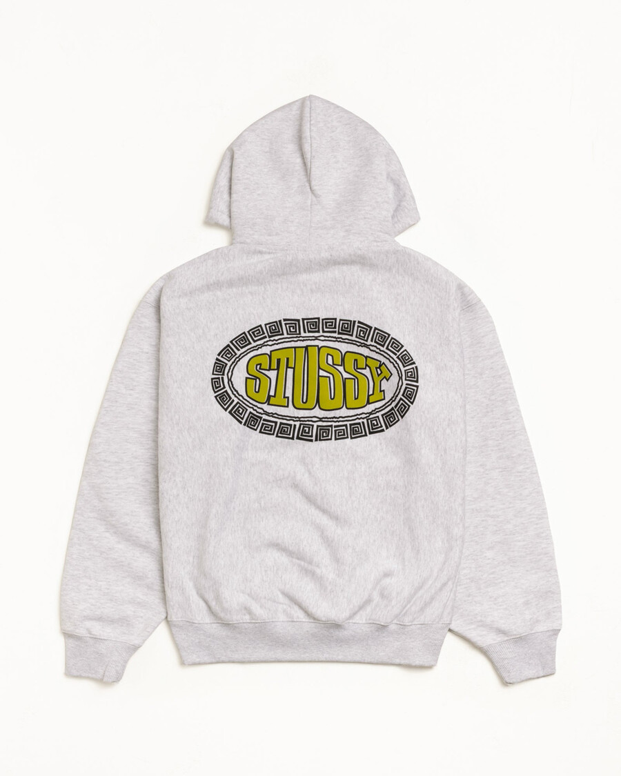 sudadera con capucha de mosaico ovalado