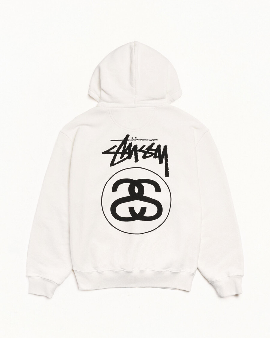 sudadera con capucha y cremallera teñida con pigmentos stock link