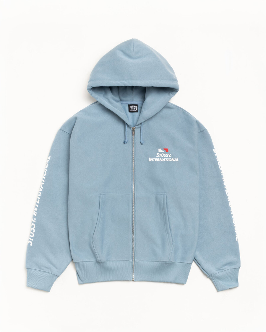sudadera con capucha y cremallera stüssy international