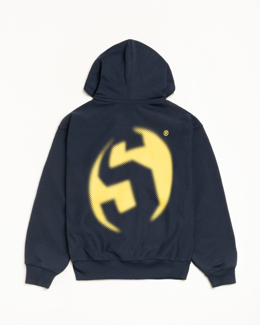 sudadera con capucha y cremallera lens