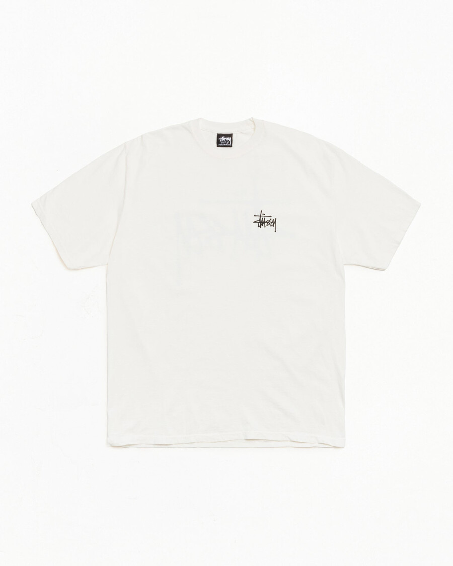 camiseta básica stüssy teñida con pigmentos