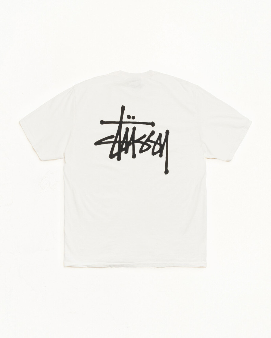 camiseta básica stüssy teñida con pigmentos