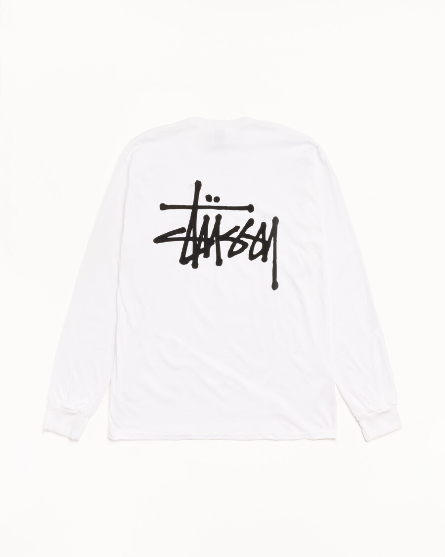 camiseta básica stüssy ls