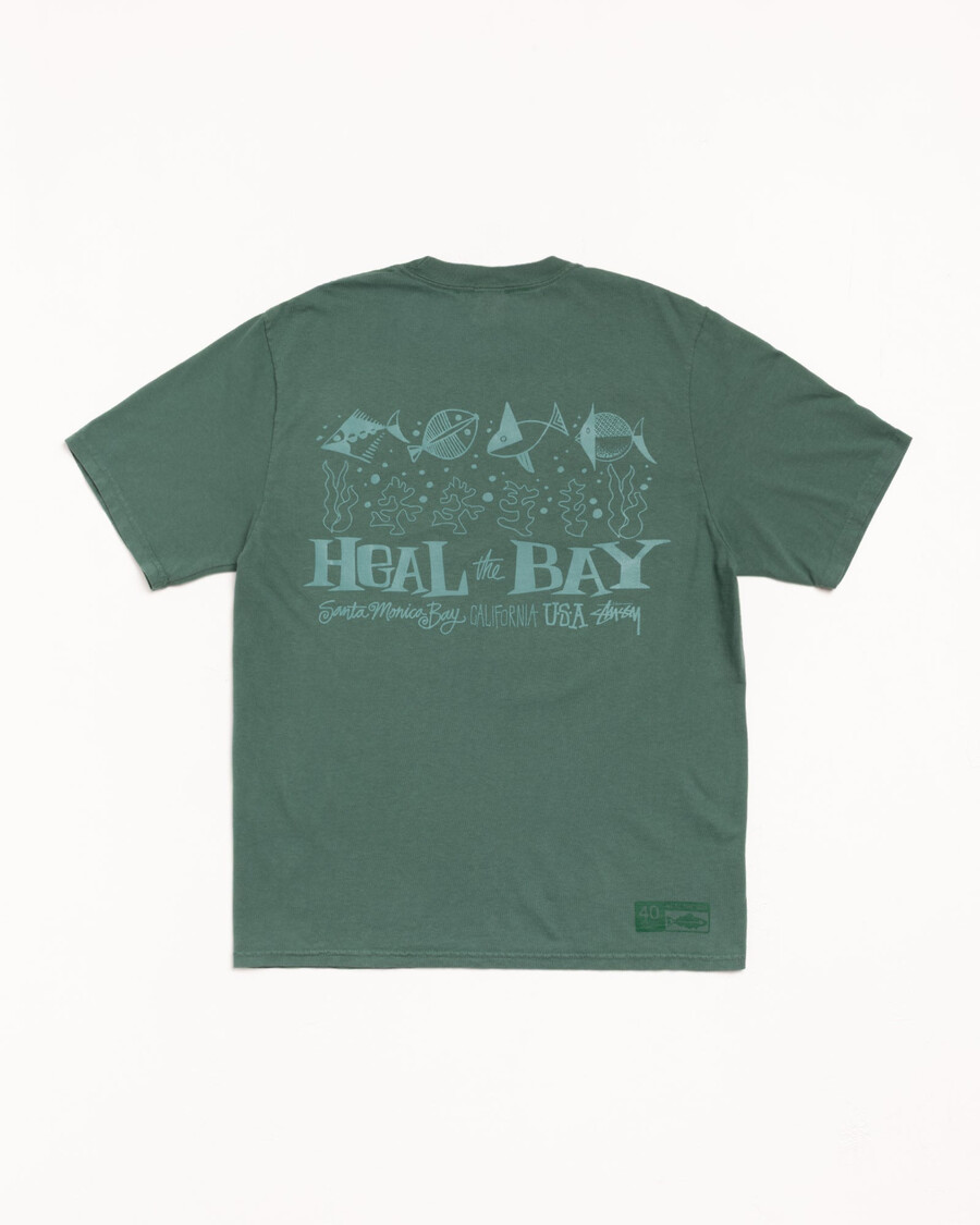 camiseta heal the bay 40 teñida con pigmentos