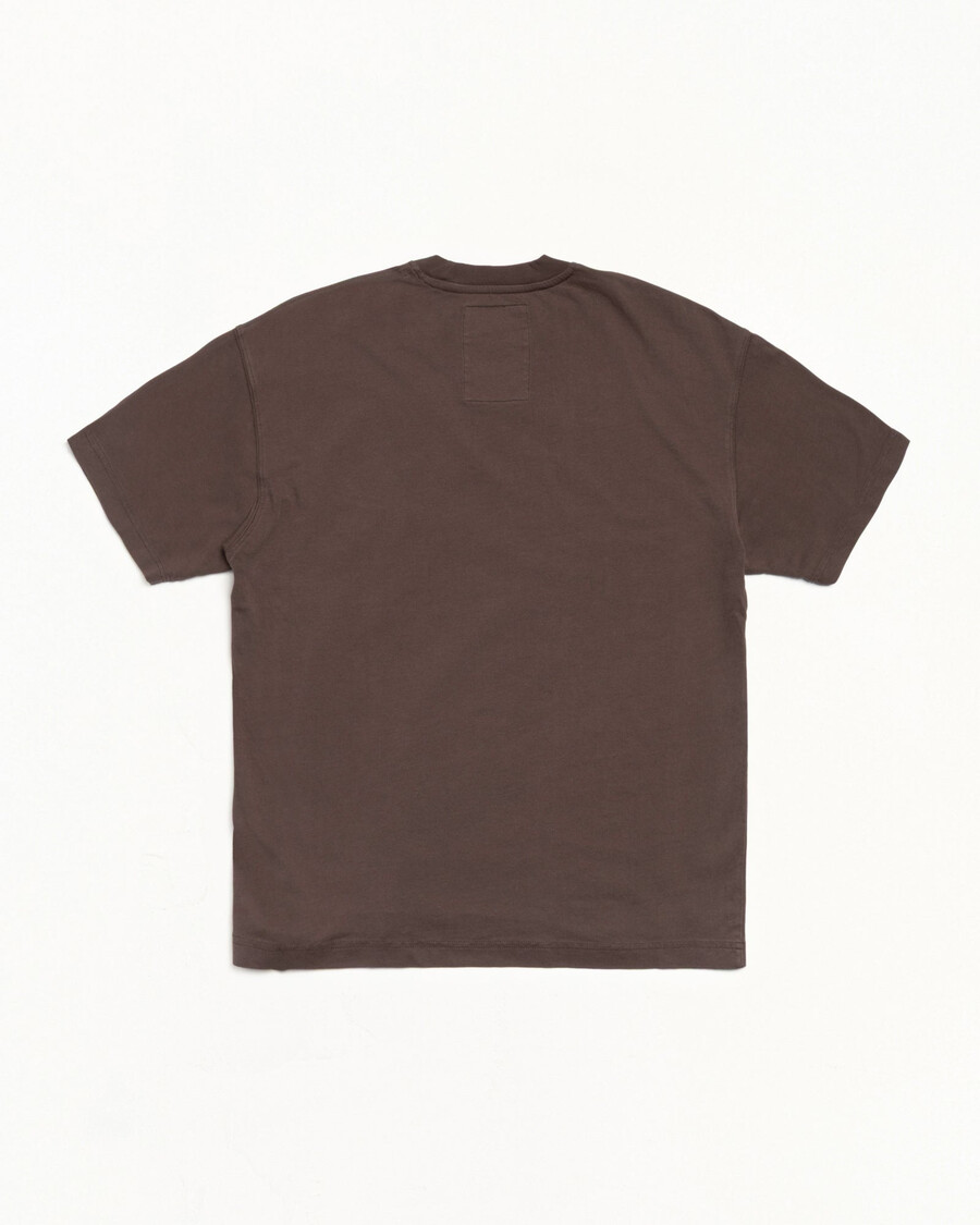 camiseta de manga corta teñida en prenda